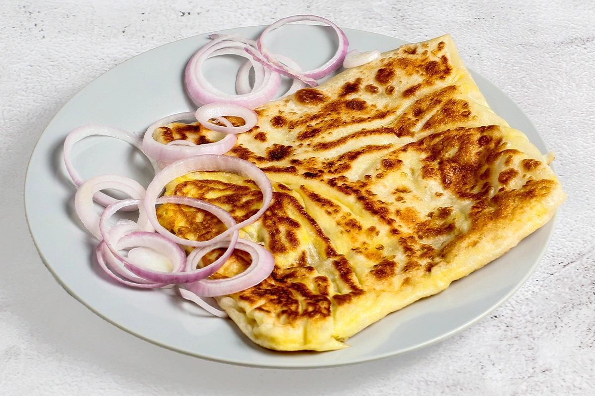 Egg and Onion Prata